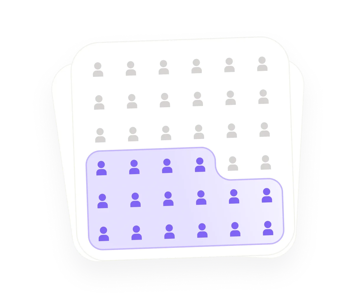 Lead grid highlighting untapped prospects outside competitor reach