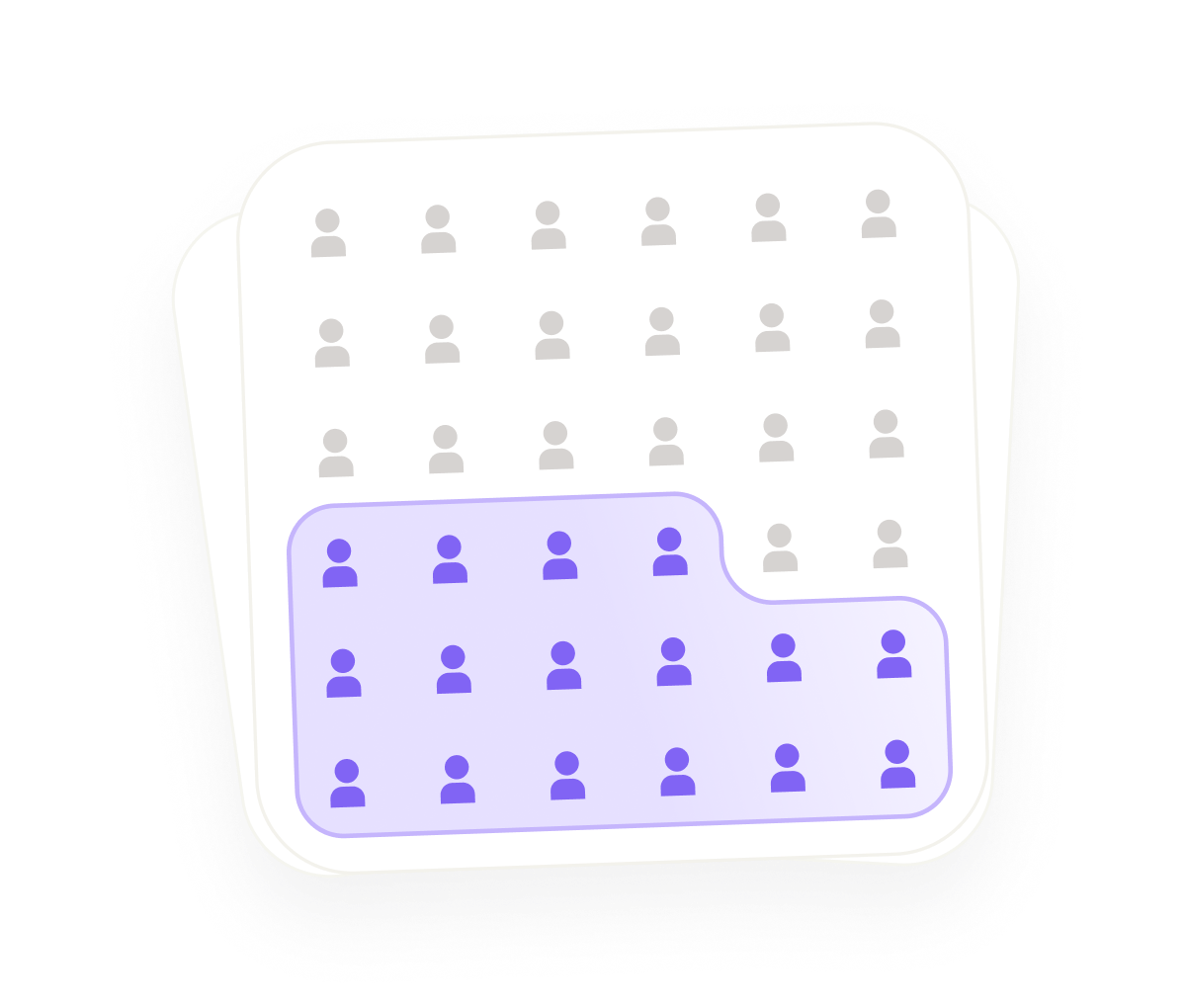 Lead grid highlighting untapped prospects outside competitor reach