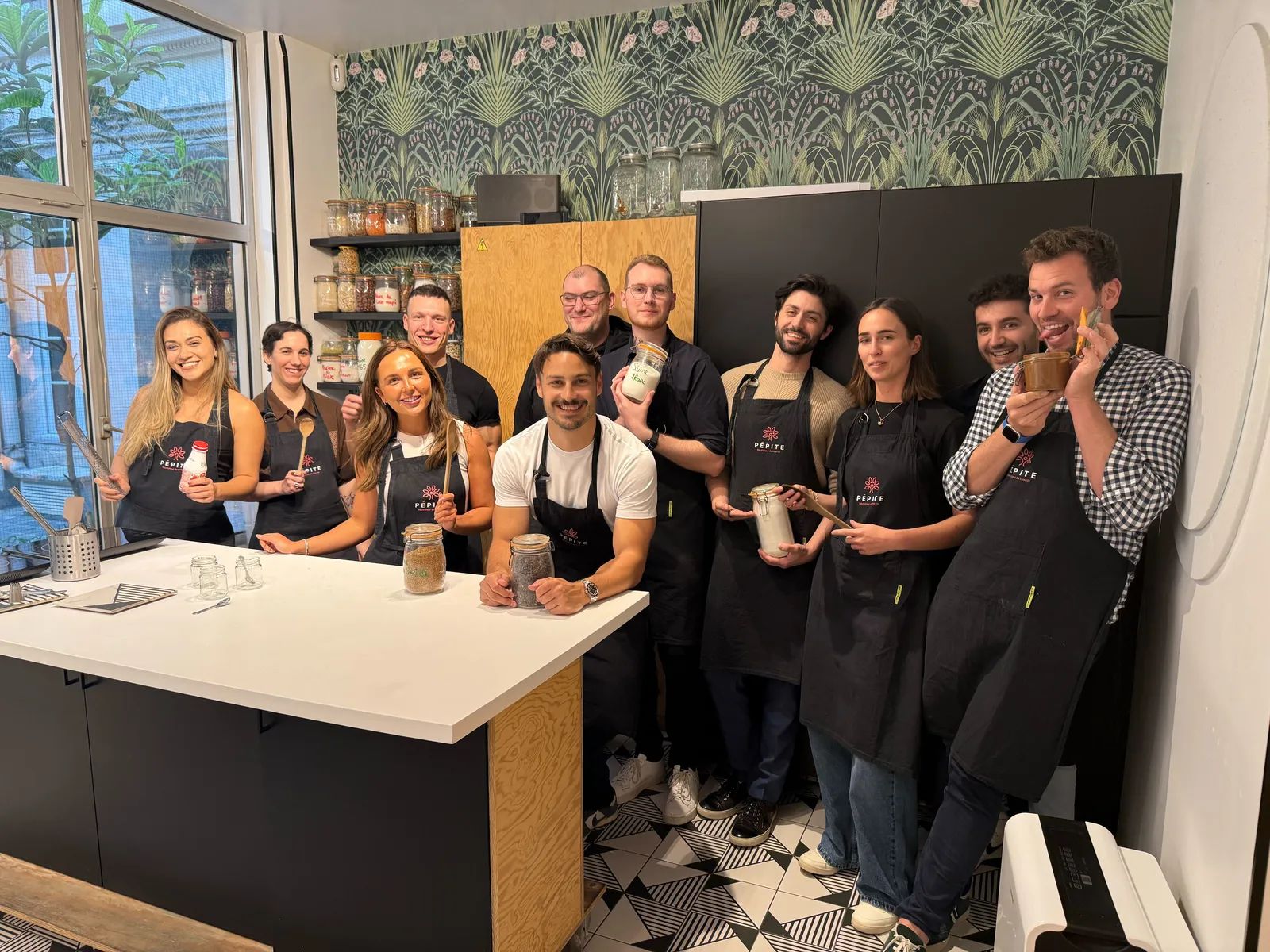 The FullEnrich team at a cooking class